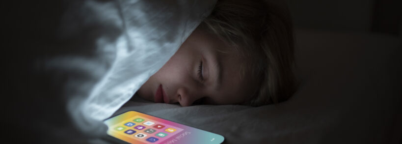 Child with social media addiction