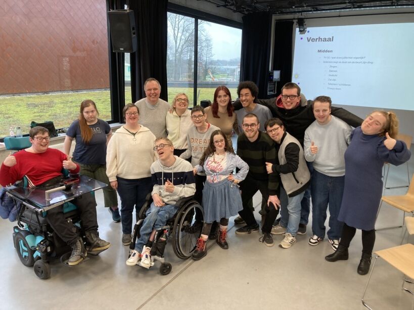 Blixa tijdens een inclusief project
