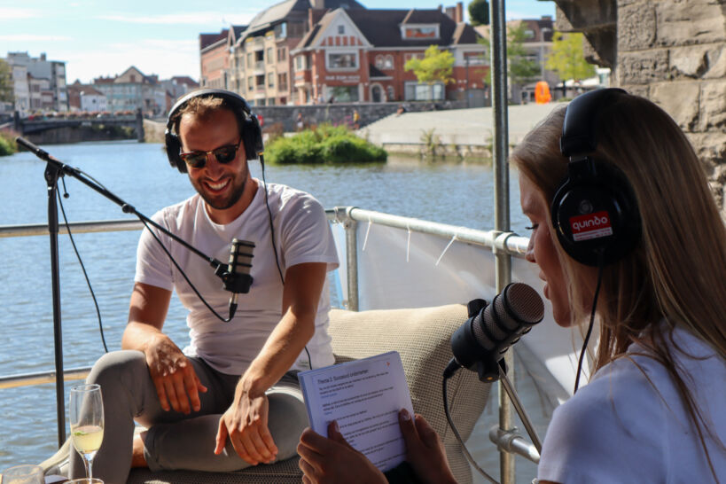 interview op een boot