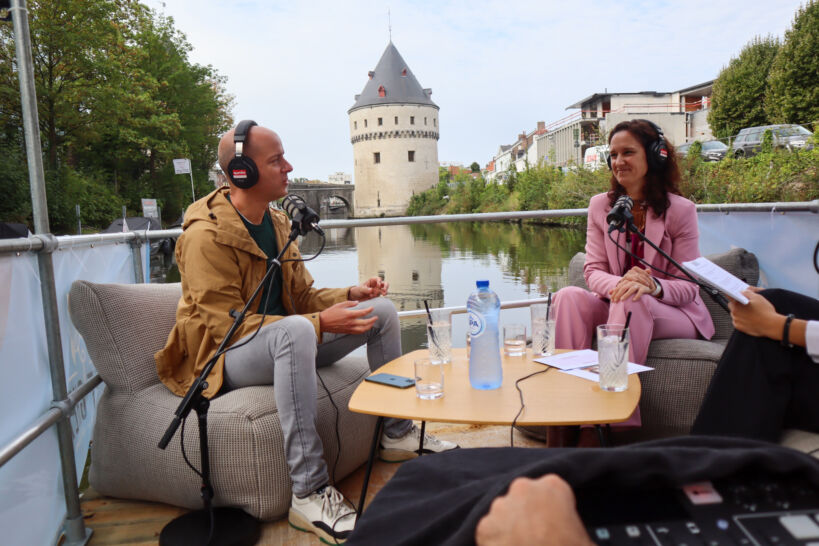 interview op een boot