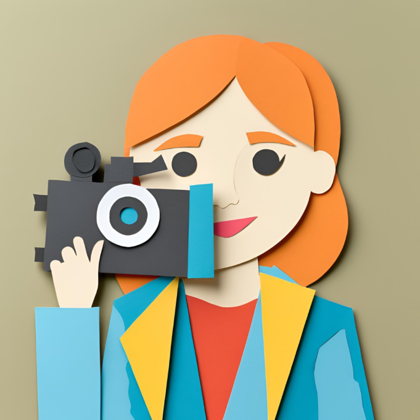 Vrouw met videocamera